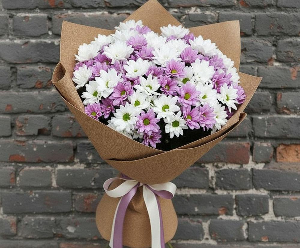 Букет цветов из: Хризантемы в Пильне