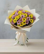 Букет цветов из:  Хризантемы #REPLACE_PRED# Пильне