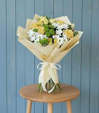 Букет цветов из:  Хризантемы и Розы в Пильне