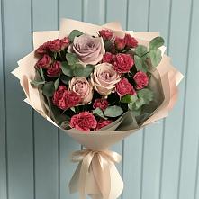 Букет цветов из:  Гвоздики и Розы #REPLACE_PRED# Пильне