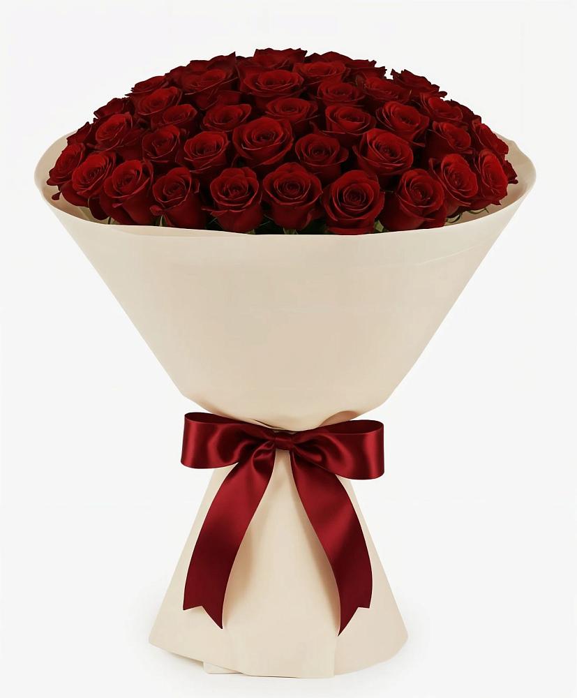 Букет 101 Бордовая роза Блэк Бакарра в Пильне