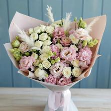 Букет цветов из:  Альстромерии и Розы в Пильне